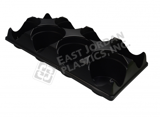 Five Inch Round Quart Shuttle Pot Tray